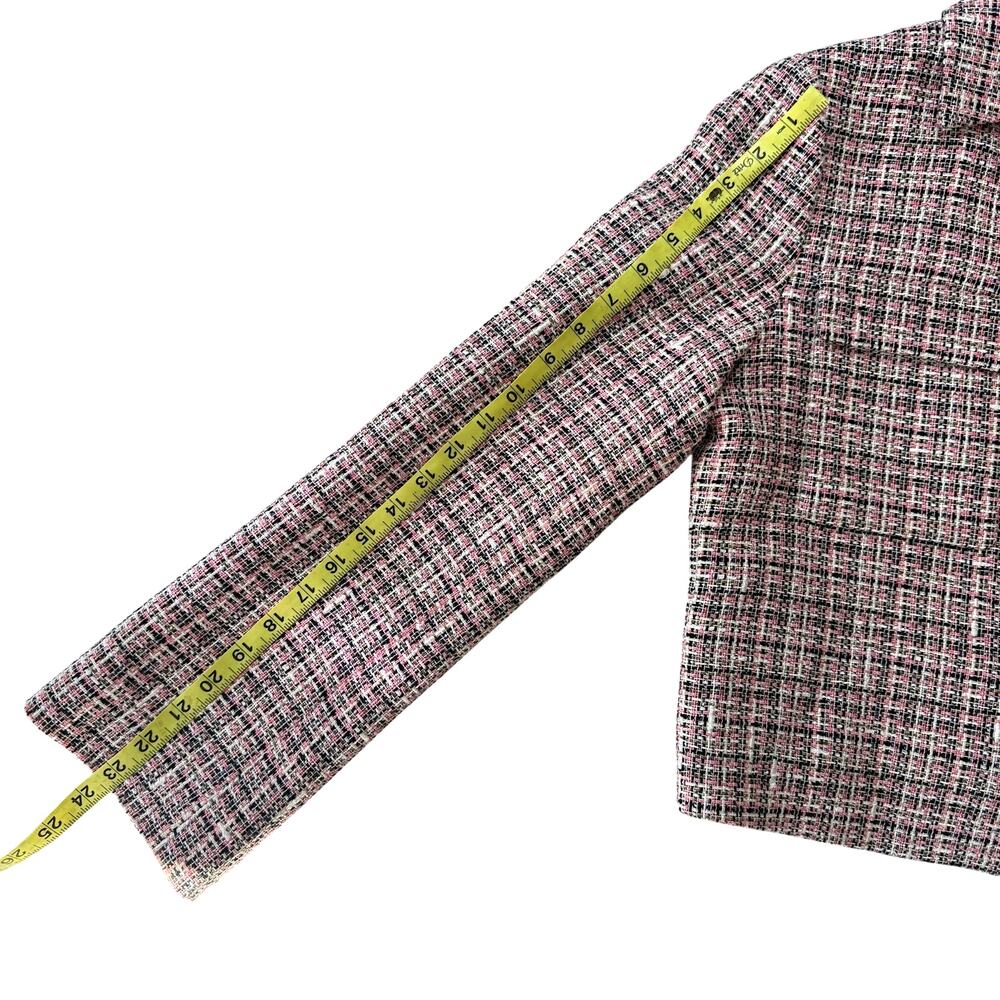THEORY Patch Tweed Crop Jacket Size 4 - Picture 11 of 13